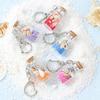 Sea Sand Drifting Bottle Keychain Conch Beach Style Keychain  DIY Handmade Jewelry
