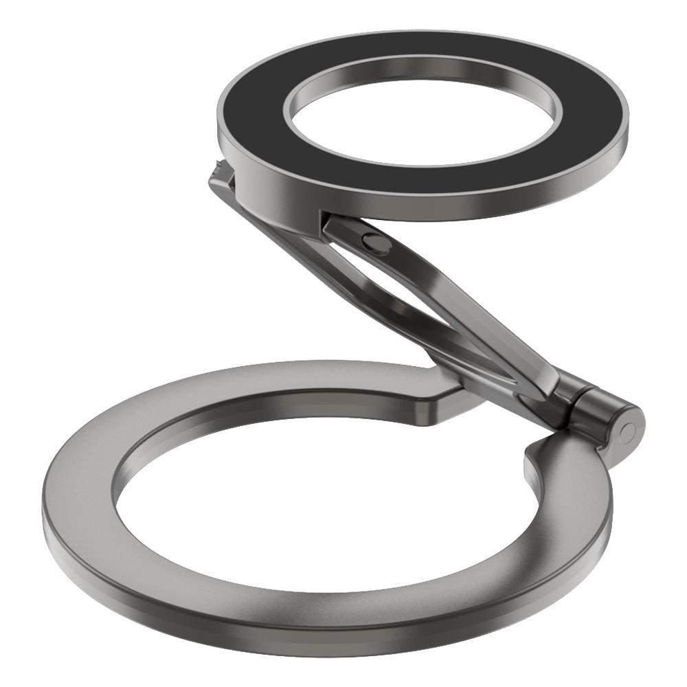 Magnetic Dual-Sided Car & Desktop Phone Holder with Finger Ring Magsafe-Compatible
