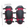 Adjustable Gardening Leg Guards | Padded, BrushCutting Guards, for Yard Work Black Red 3section
