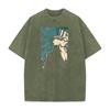 Anime BLEACH Urahara Kisuke Graphic T Shirt Men Women Short Sleeve Clothing Casual Cotton Tshirt Washed T-shirt Harajuku Tops
