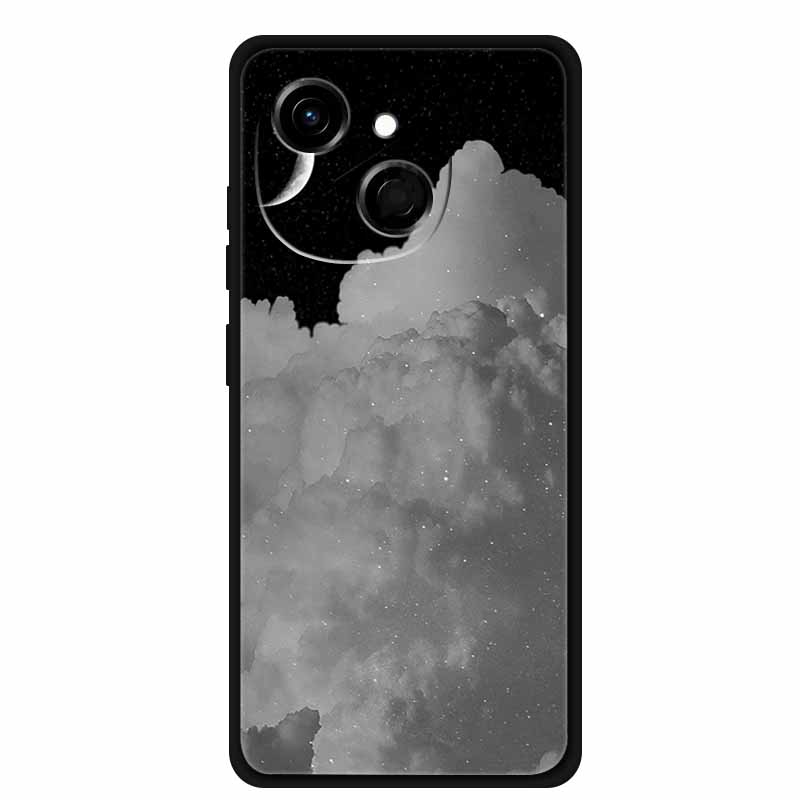 For Tecno Spark 40C Case Soft Black TPU Silicone Back Shockproof Cover for Tecno Spark40C 40 C Case Pop 10 Pro Butterfly Funda