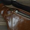 Crazy Horse Echtleder Kopfschicht Rindsleder Herren Gürteltasche Leder Umhängetasche Retro Outdoor Freizeit Sport Handy Gürteltasche