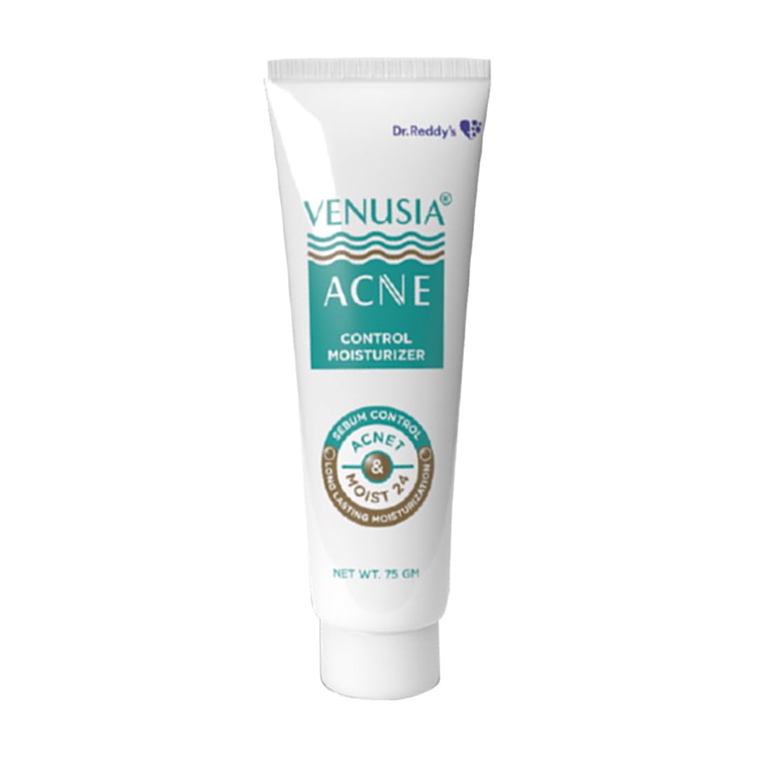 

Dr. Reddy s Venusia Acne Control Moisturizer 75gm Pack Of 2 | Pore Minimizing Hydrating Moisturizer For Oily Skin
