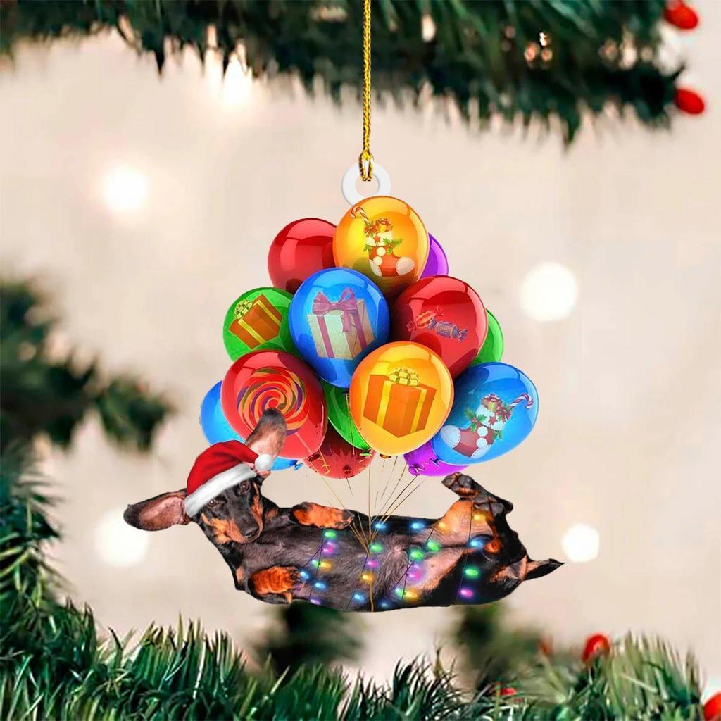 2023 Christmas Ornament New Year Festive Party Supplies Room Xmas Tree Pendant Cute Kitty Dog Cat Animal Decoration Xmas Gift