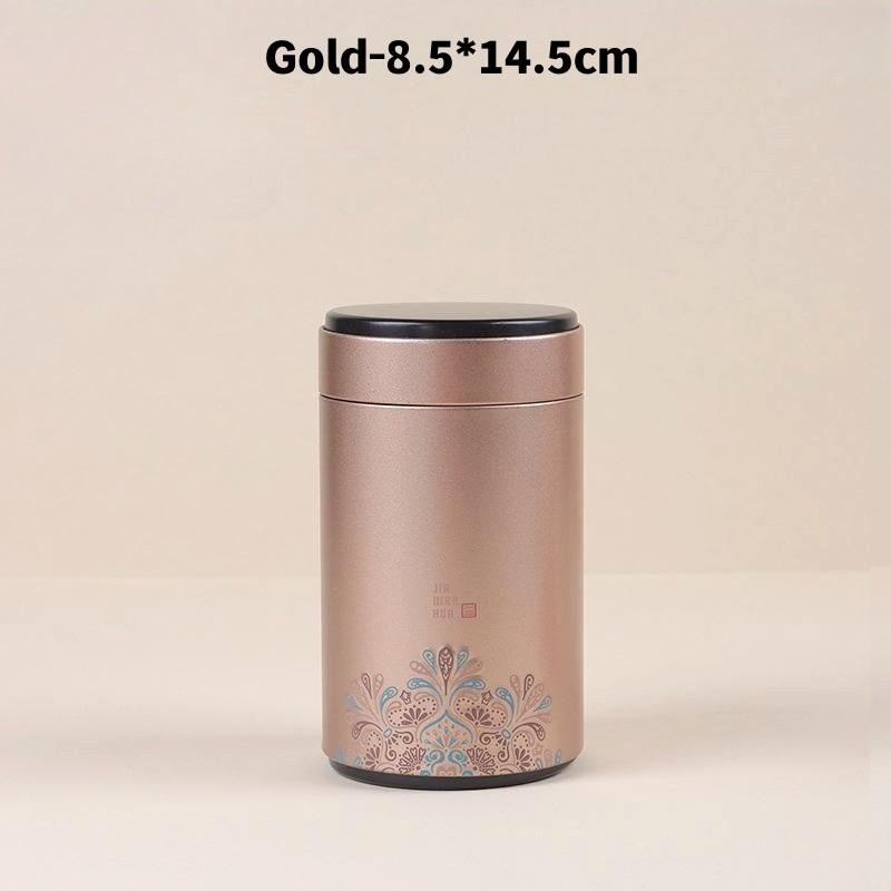 Large Capacity Tea Tin Can Box Tinplate Sealed Jar Packaging Box Metal Round Tank Dry Nut Candy Storage Container Gift Case