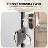 Stainless Steel Portable Door Lock Anti-theft Lock Heavy Duty Security for Home,Hotel,Apartment,College Dorm & Travel