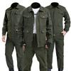 Thickened Wear-Resistant Workwear Set: Spring/Autumn Anti-Scald Protection Suit for Men, Ideal for Workshop, Construction, Auto Repair, Welding.