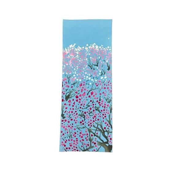 Yagi Sei Tenugui Towel, Ume (Plum Blossom), Seasonal Plant, Traditional Craft, Made in Japan, 100% Cotton, 34x90cm