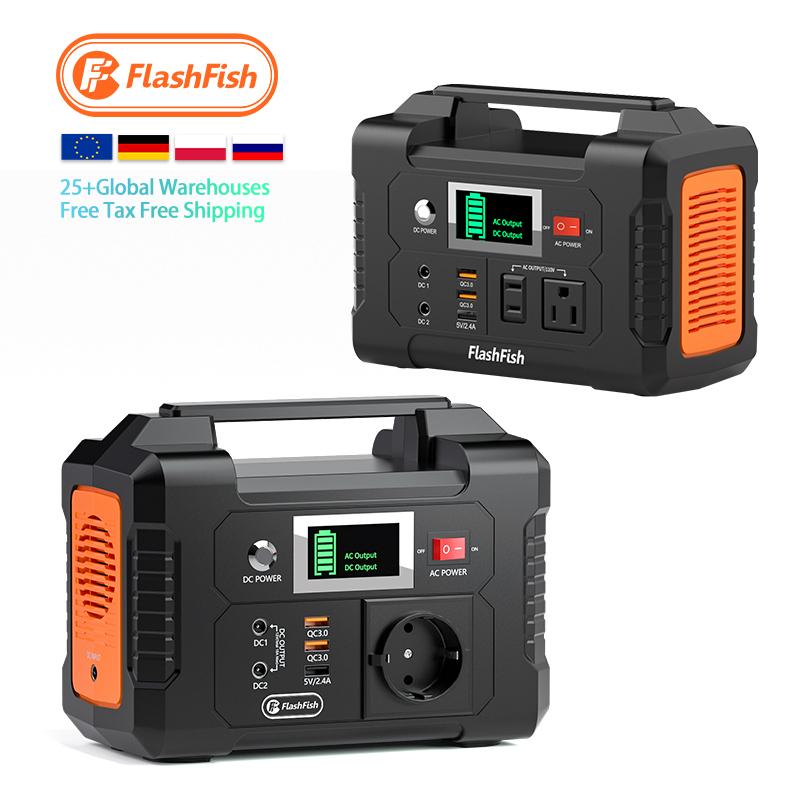 Flashfish Cheap Price 200W Outdoor Back up Solar Generator Portable Power Station Set With 60w Solar Panels