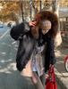 Women’s Short Hooded Windproof Thicken Warm Winter Jacket With Big Fur Lapel