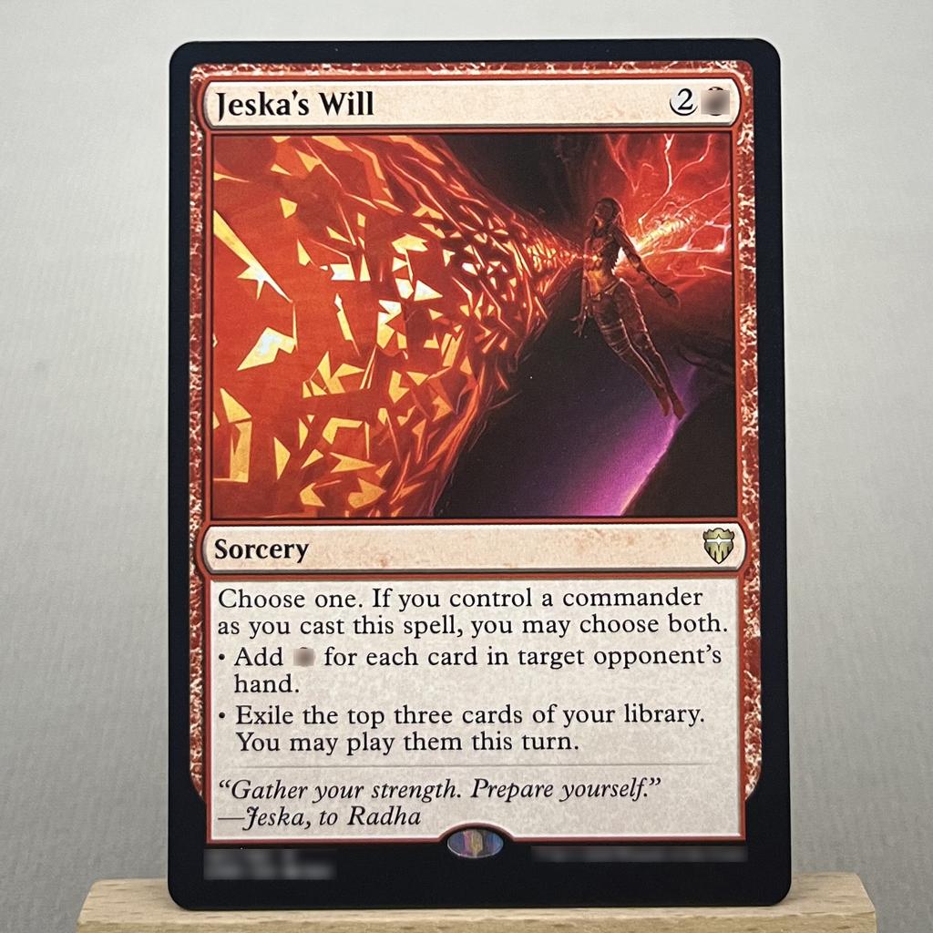 IKO JMP CMR THB C20 HOLO13-002 Tcg proxy magiekaarten Afbuigende Klap Dodelijk Rollick Jeska's Wil Zagoth Triome verzamel