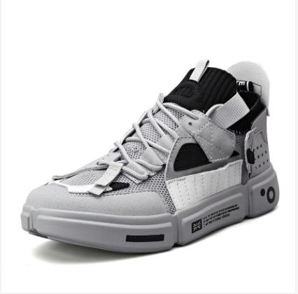 Men's shoes enlightenment autumn breathable super fire couple shoes, men's tide color matching personalized dad shoes