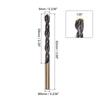 12pcs Jobber Drill Bits 1/2/3/4/5/6/7/8/9mm Titanium Coated HSS Split Point Twist Drill Bits for Stainless Steel Metal Wood