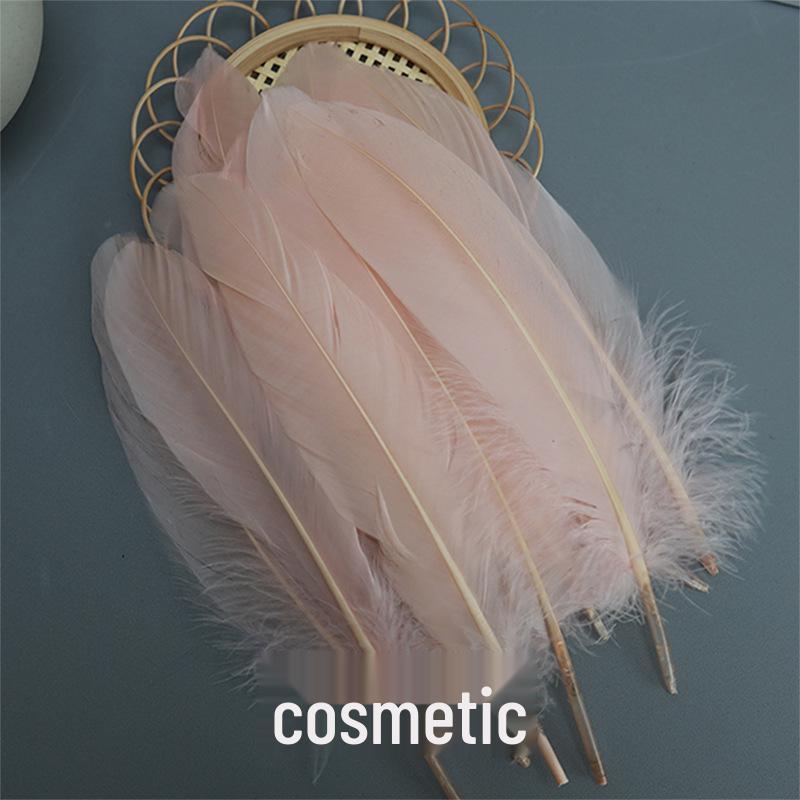 Barevná barvená velká husí pera pro DIY řemesla, ručně vyráběné dekorace a projekty pro mateřské školy