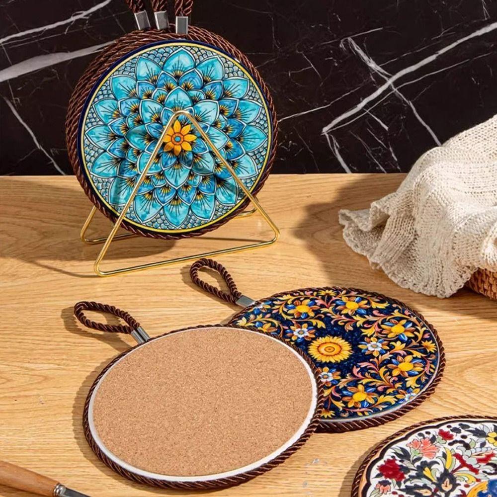 Round Coffee Coaster Anti-scalding Coffee Cup Table Mat Useful Table Placemat