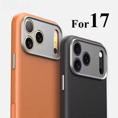 Culoare Solidă Minimalistă pentru MagSafe Husa Originală din Piele Naturală Magnetică pentru IPhone 17 Pro Max 16 Capac de Protecție All-inclusive pentru Obiectivul Camerei