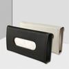 Leather Car Tissue Box Car Sun Visor Type Block Hanging Container Towel Napkin Holder Paper Rack Organizer Storage Bag