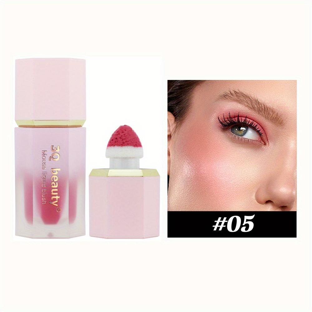 

6 цветных жидких румян, монохромные, шелковистые, розовые, расширяющиеся тени для век 5#