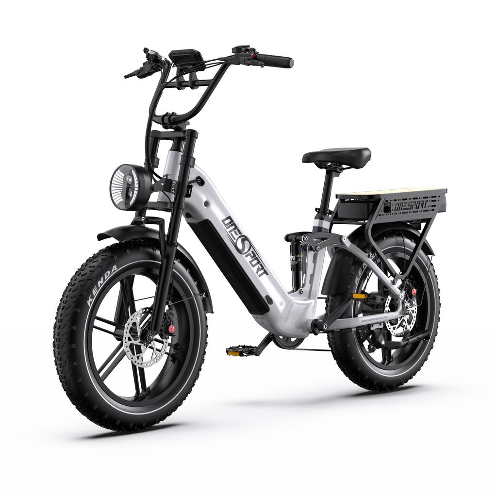 ONESPORT OT08Pro Erwachsenen E-Bike 500W Motor 48V36AH Doppelakku Mountain Offroad Elektrofahrrad 20 Zoll Fat Tire Elektrofahrrad
