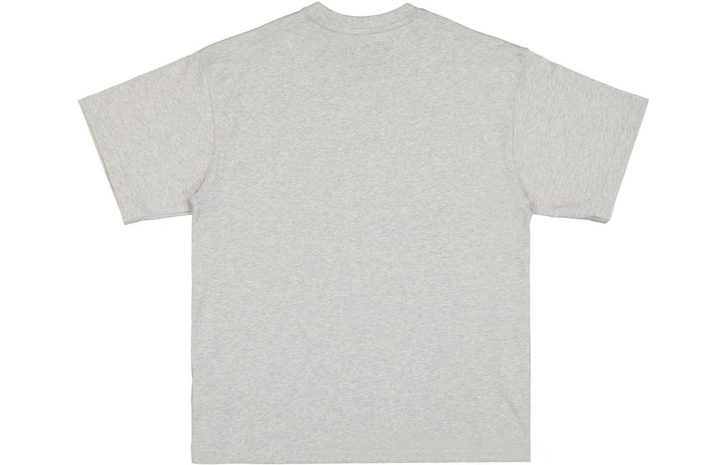 Men's Nike T Shirts Men's Gray Crew Neck Moderate Straight Fit