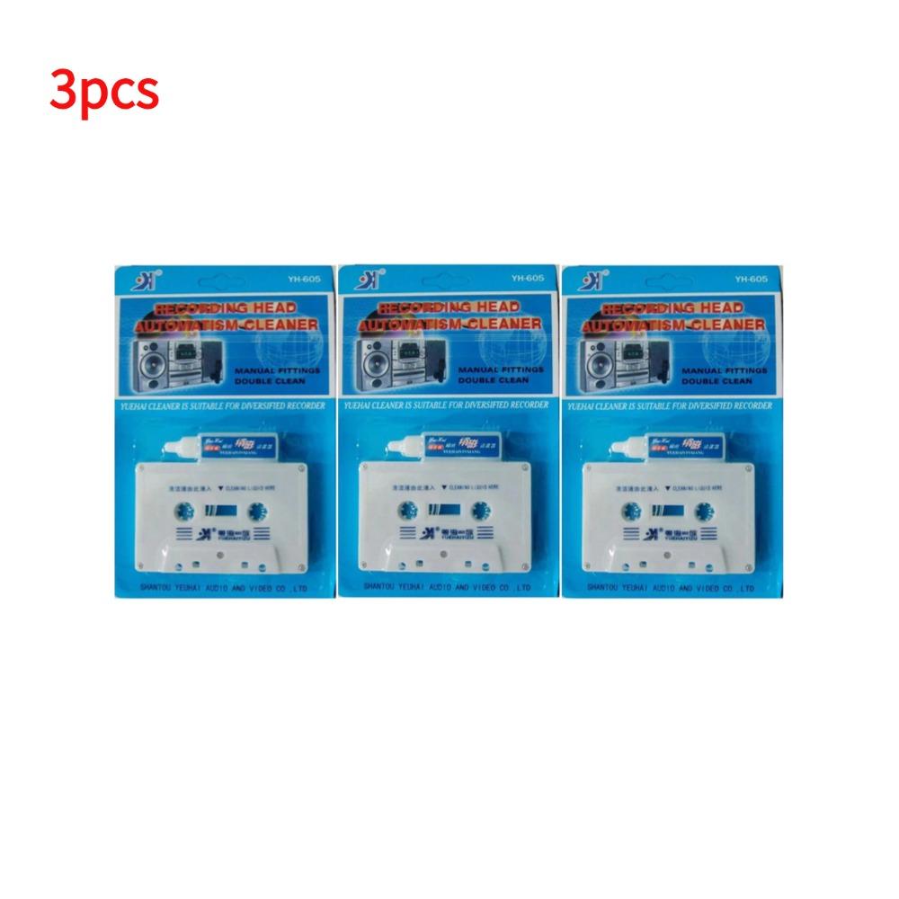 Cassette Tape Head Cleaner Demagnetizer Kits Audio Deck Tape Player Recorder Cleaner Fluids L5F4 Head Player Cassette Cleaner