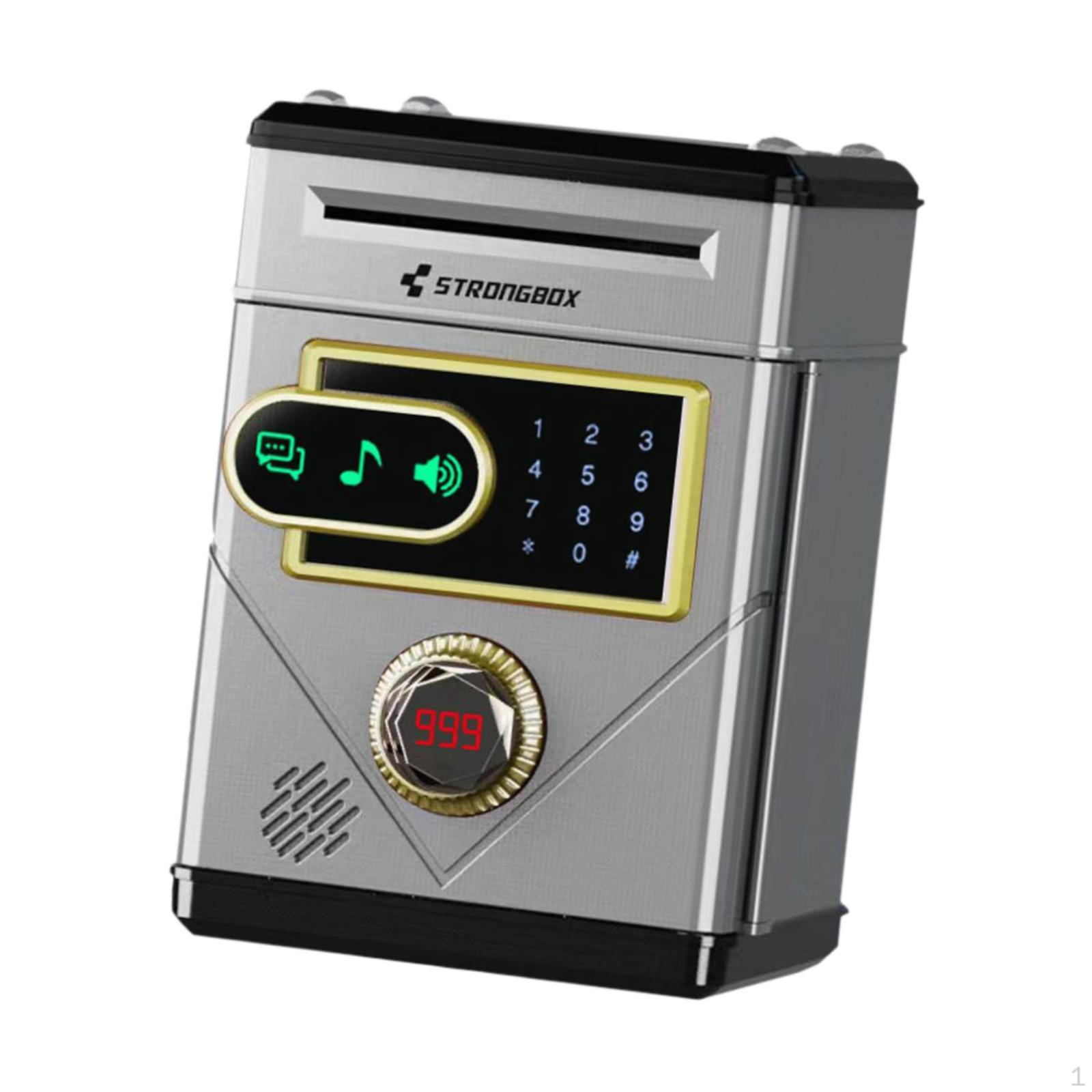 

Детская копилка с сенсорным экраном, функцией автоматической прокрутки, мини-банкомат для мальчиков и девочек argent