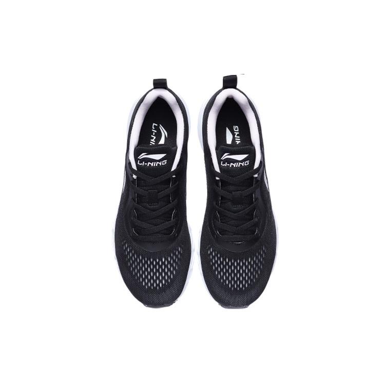 Li Ning Versatile Mesh, Textile Cushioning Slip Resistant Breathable Lightweight Low Top Running Shoes Women's Black ARBR006-1