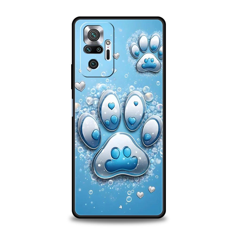 Og Paw Print Aesthetics Phone Case Cover for Redmi 14C 10C Note 15 14 13 12 10 11 K40 Pro Plus Soft TPU Shockproof Shell Fundas
