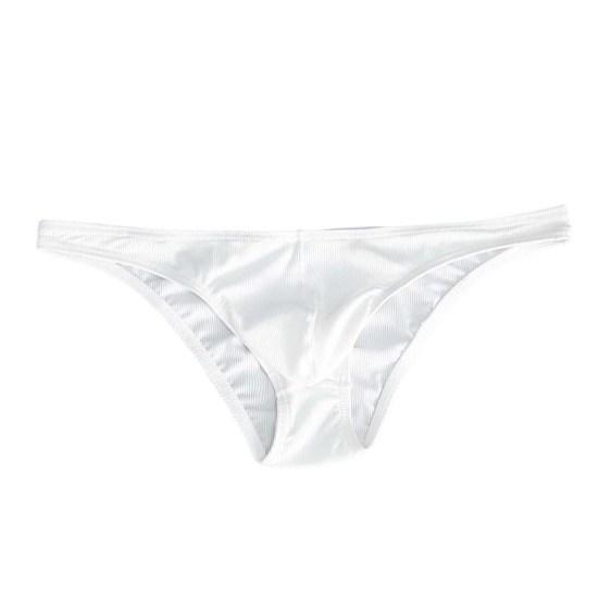 Men Briefs Low-Rise Solid Color Breathable Comfortable Panties Triangle Style Thin Underwear U-convex