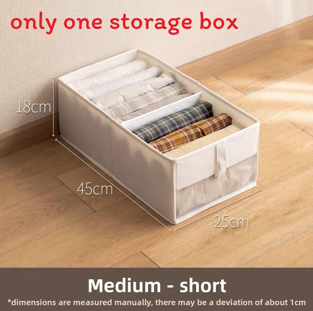 Cloth Storage Bin Foldable Cotton Linen Dustproof Organizer For Bedroom Closet Drawers