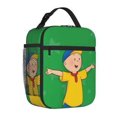 Caillous Animation Cartoon Tragbare Thermokühlertasche Anime Familie TV Langlebige Isolierte Lunchtaschen Y2K Behälterbox Für Die Schule