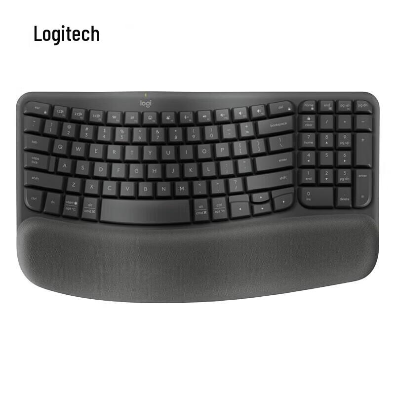 Logitech Wave Keys + Lift Ergonomic Wireless Keyboard and Mouse Set