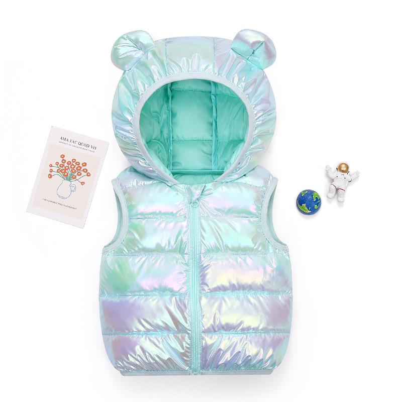 2023 Children's Thick Sleeveless Down Cotton Vest for Toddlers & Kids - Wide Shoulder Baby Outerwear for Boys & Girls