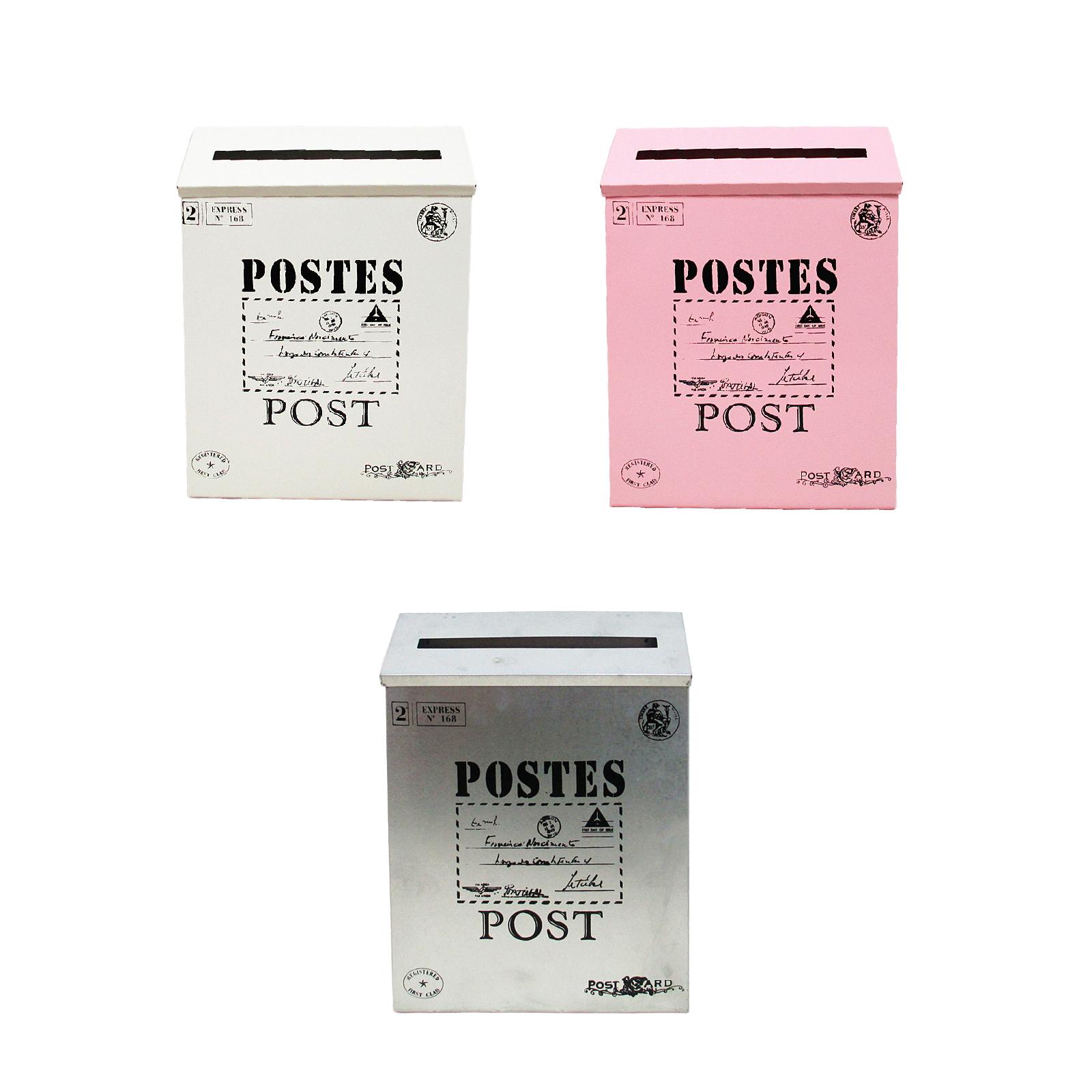 Wall Mounted Mailbox Newspaper Holder Box Letter Box Large Capacity Vintage Wall Hanging Mail Box for Outside House Yard Gate