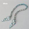 New Fashion Brand Woman Handbag Accessory Chains Detachable Floral Print Gold Silver Metal Silk Shoulder Strap Women DIY Chain Bag Handles
