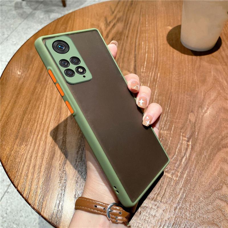 Matte Translucent Hard Silicone Phone Case For Xiaomi Redmi Note 11 10 9 Pro 11S A1 10C 9T Poco C40 X4 X3 NFC M3 M4 Pro 4G 5G Back Cover