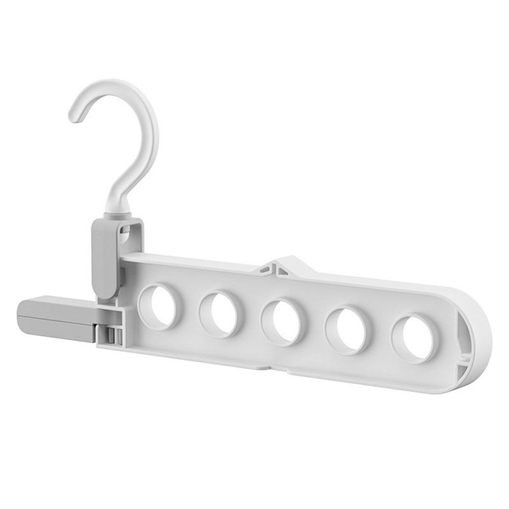Durable Multifunctional Clothes Drying Rack Foldable 5-hole Clothes Hanger Space Saving Angle Adjustable Clothes Hook Clothes белый