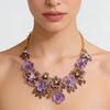 Vedawas 2026 Mode Printemps Alliage Fleurs Collier Multicolore Magnifique Collier Vintage Bijoux de Mariage Pour Femmes