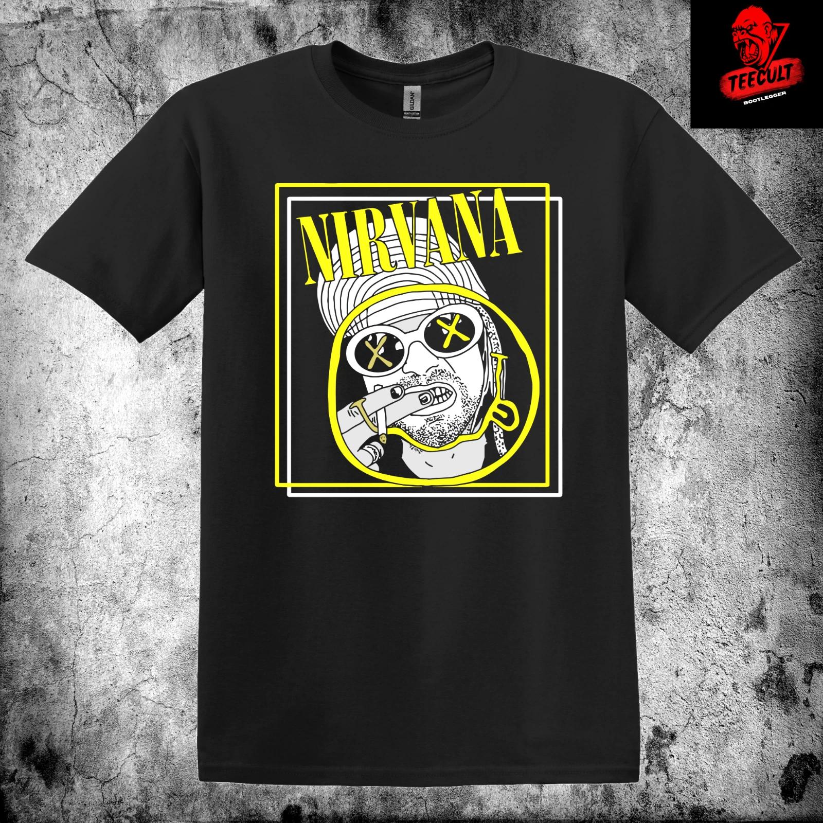 Men s and Women s T-shirts Nirvana Kurt Cobain Tribute Alternative Rock Unisex Premium XL