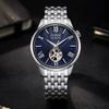 Citizen Mechanical Movement Stainless Steel Strap Watch Unisex Blue Dial NH9130-84L
