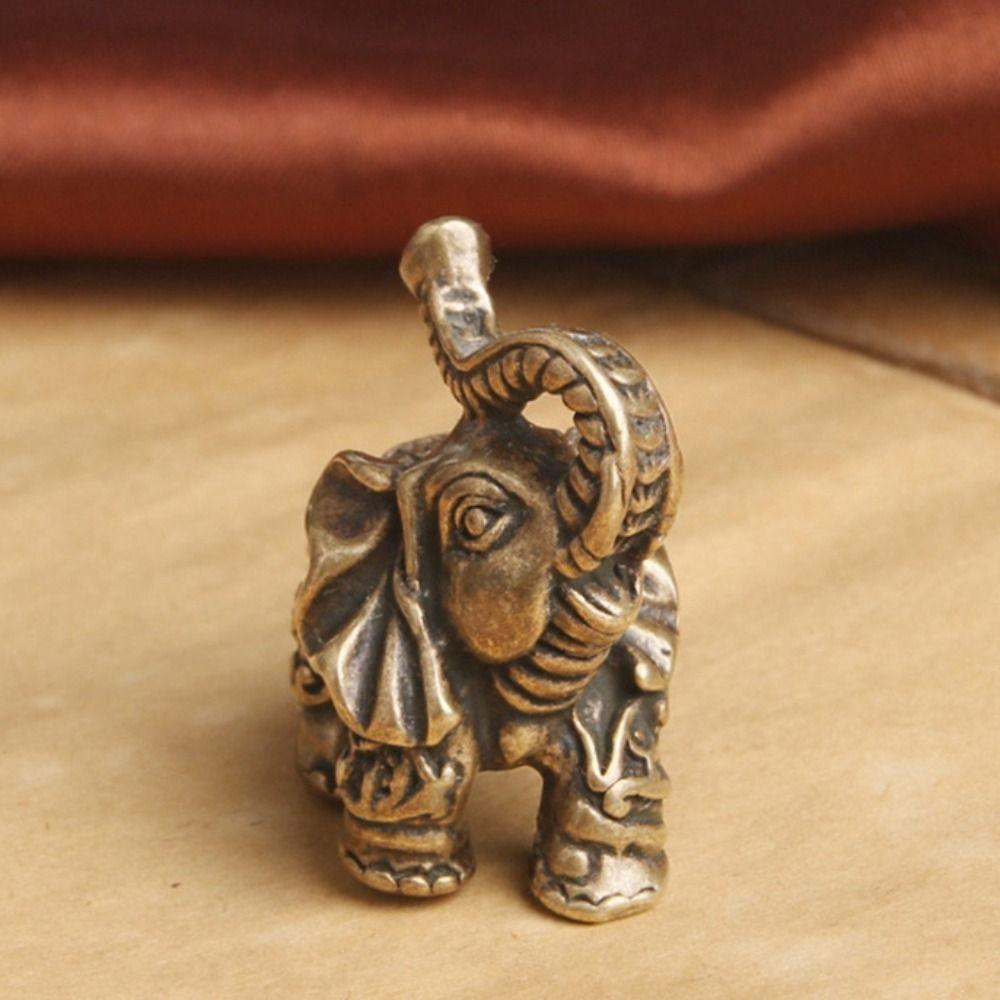 Elephant Zinc Zinc Alloy Elephant Wealth Texts Elephant Miniatures Lucky   Office