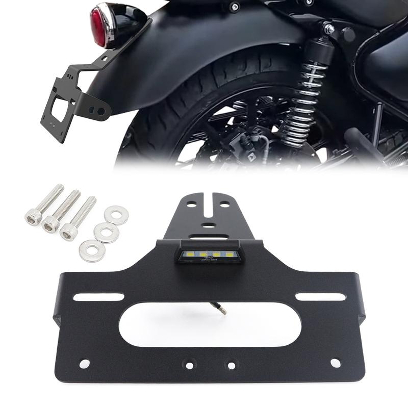 License Plate Holder For Royal Enfield Meteor 350 2024 2025 2026 Motorcycle Rear Tail Tidy Fender Eliminator