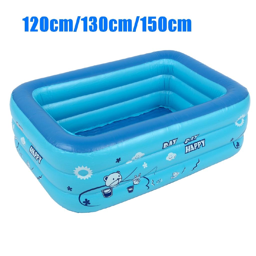 120/130/150cm Baby Home Use Paddling Pool Inflatable Swimming Pool Freeshipping Kids Inflatable Pool Blue Children Bathing Tub