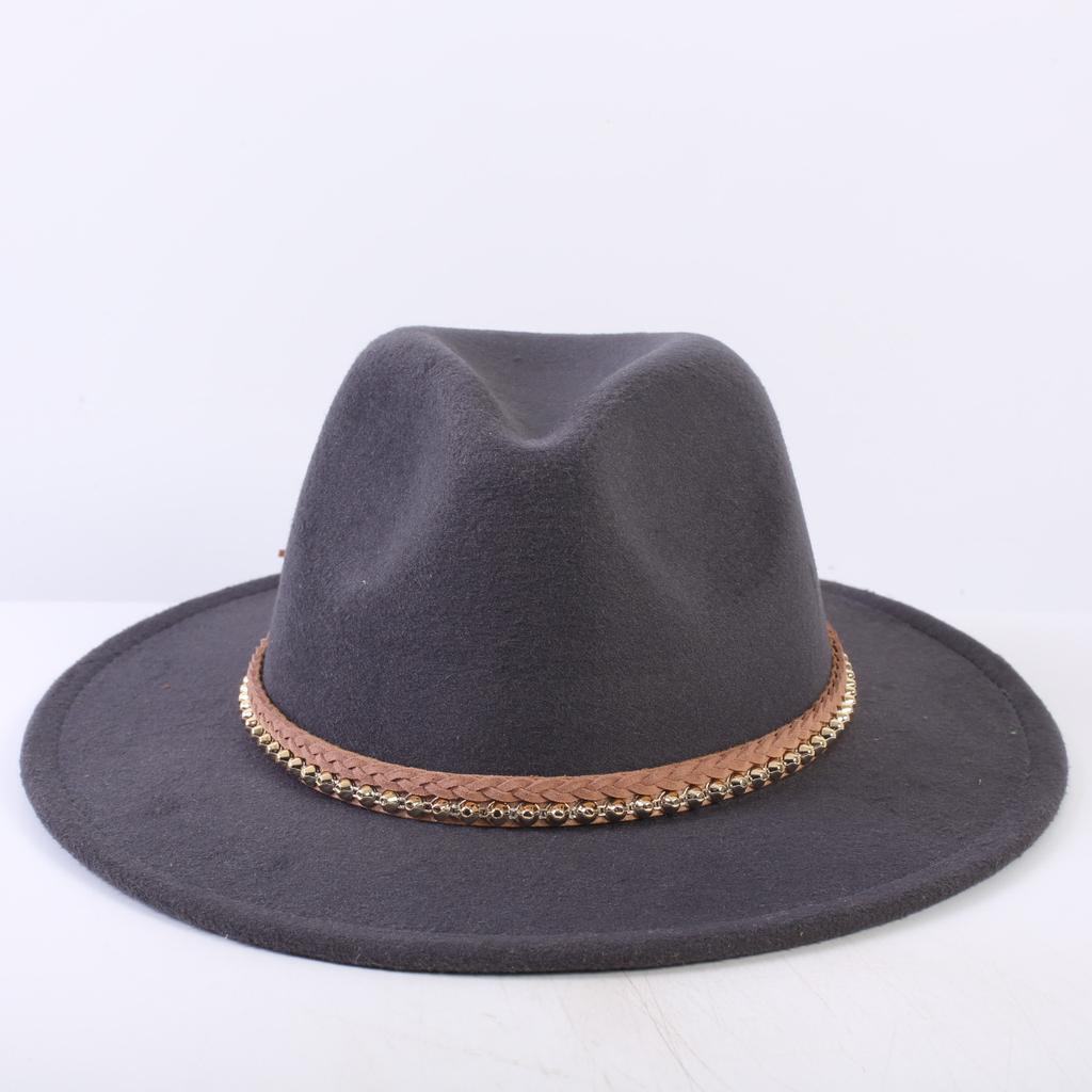 Popular European and American Classic Simple Flat-brimmed Top Hat Men's and Women's Fashionable and Elegant Versatile Jazz Hat Top Hat