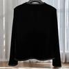 Spring Autumn Women's Velvet Cardigan Slim Fit V-Neck Cardigan Jacket Casual Cardigan Top