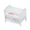 1:12 Baby Crib DIY Fitments Dollhouse Furniture Model Dollhouse Baby Bed  Bedroom Model Decor Toy