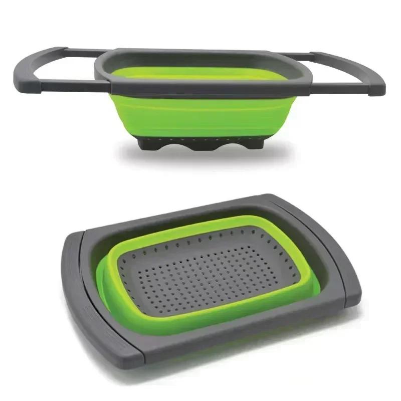 Caravan Foldable Cutting Board Sinks Drain Basket Portable Folding Wash Basins Fit For Caravan Rv Kitchen Wash Basin Accessories