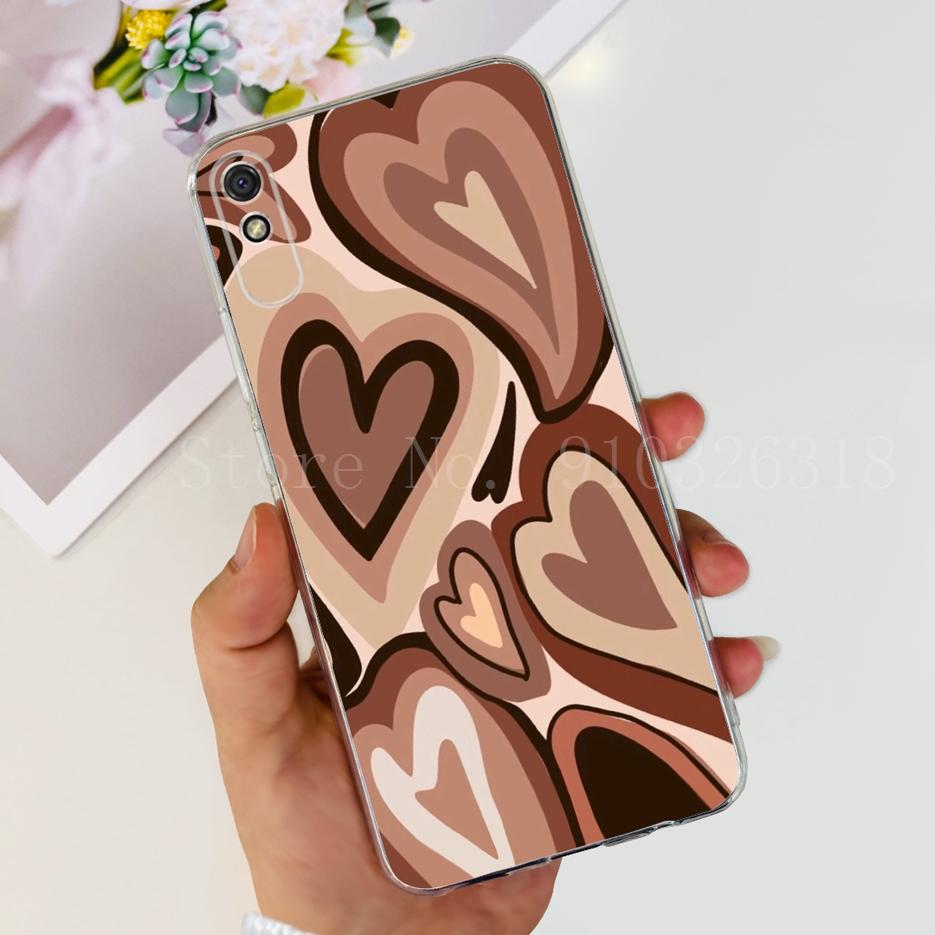 For Xiaomi Redmi 9A Case Stylish Painted Cover Soft Silicone Phone Case For Xiaomi Redmi 9AT 9A Redmi9A Back Cover 6.53'' Bumper