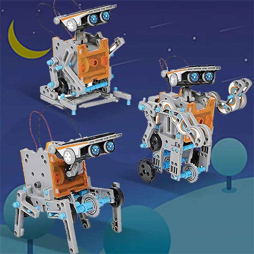 12 in 1 Solar Robot Toy DIY Building Education Robots Creative Science Experiment Toy  Kids Toy