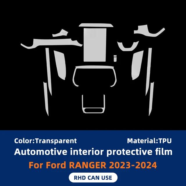 For Ford Ranger  2024 Interior Protective Film Gearbox Panel Navigation Screen Automotive TPU Cover Anti-Scratch Sticker